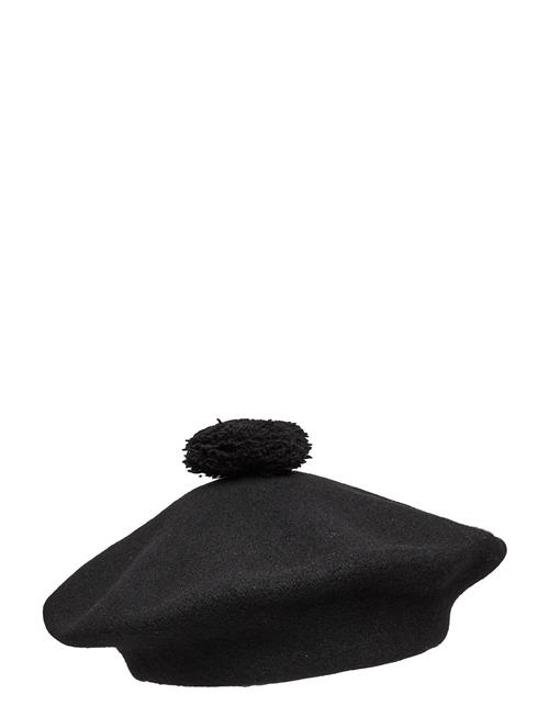 Se Papu Pom Pom Beret Solid Papu Black ved Booztlet