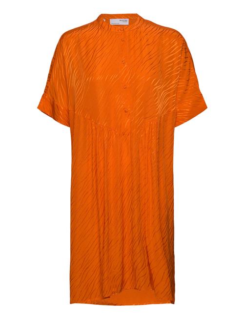 Selected Femme Slfabienne-Viola Ss Over Dress B Selected Femme Orange