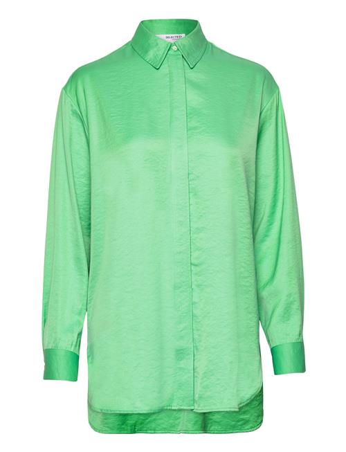 Slfdesiree Ls Shirt B Selected Green