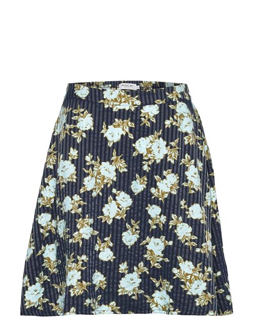 Se MSCH Copenhagen Mschoribella Skirt Aop MSCH Copenhagen Blue ved Booztlet