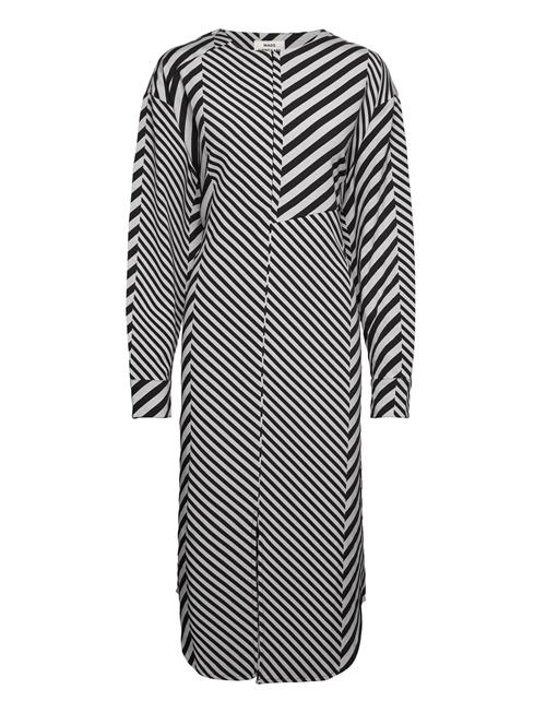 Mads Nørgaard Mix Stripe Bailey Dress Mads Nørgaard Grey