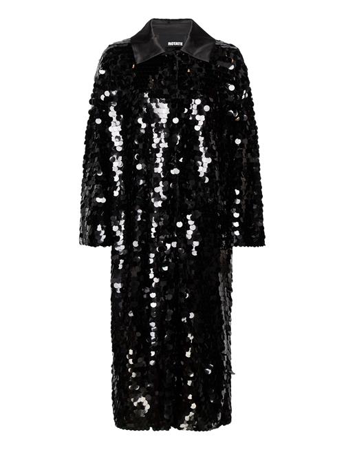 ROTATE Birger Christensen Sequins Coat ROTATE Birger Christensen Black