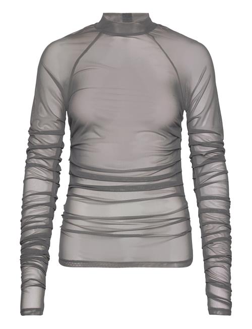 Se HAN Kjøbenhavn Printed Mesh Plated Long Sleeve HAN Kjøbenhavn Grey ved Booztlet