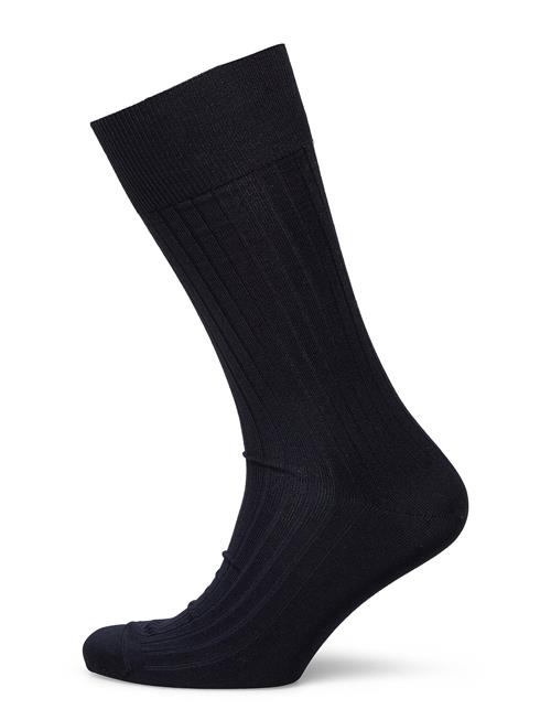 AN IVY Navy Ribbed Socks AN IVY Blue