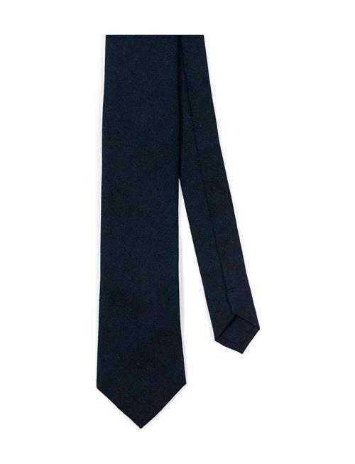 Se AN IVY Solid Navy Cotton Tie AN IVY Navy ved Booztlet