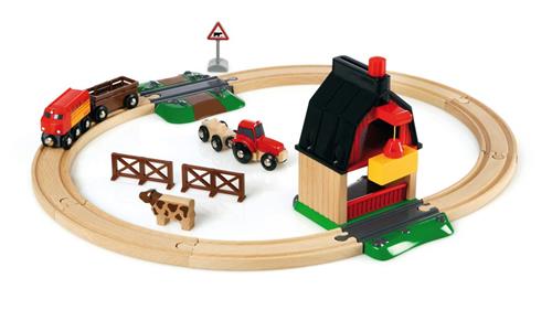 BRIO BRIO® World – 33719 Farm Togsæt | Beige | 3-6