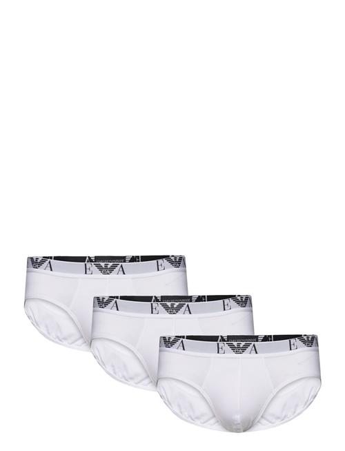 Emporio Armani Men's Knit 3Pack Brief Emporio Armani White