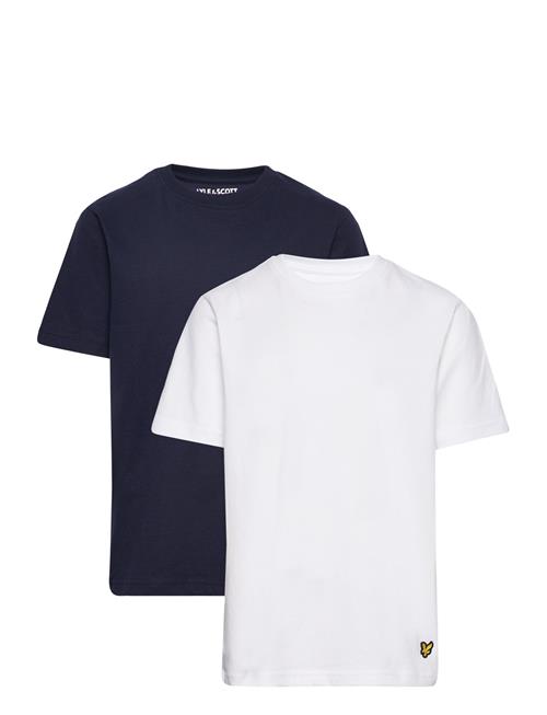 Se Lyle & Scott Junior 2 Pack Ss Lounge T-Shirt Lyle & Scott Junior Navy ved Booztlet