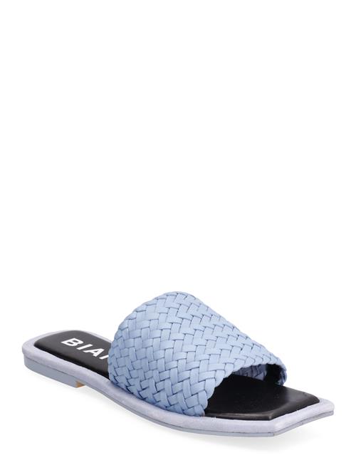 Se Bialillie Braided Slide Leather Bianco Blue ved Booztlet