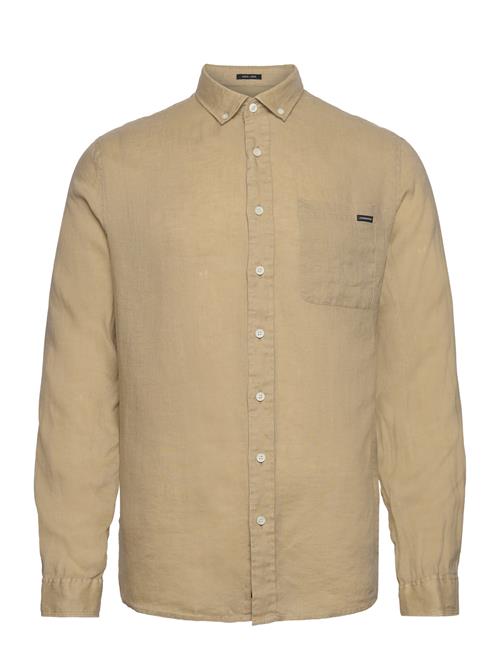 Lindbergh Pure Linen L/S Shirt Lindbergh Beige