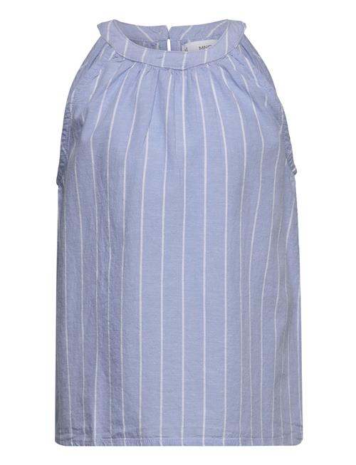 Se Mango Striped Blouse Mango Blue ved Booztlet