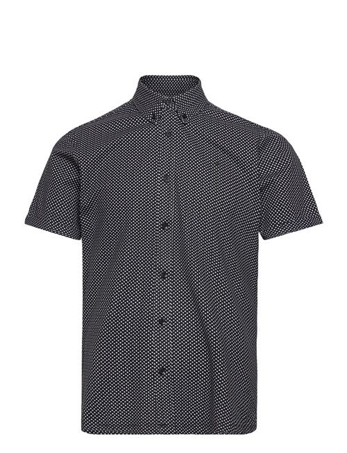 Clean Cut Copenhagen Hudson Aop Stretch Shirt Ss Clean Cut Copenhagen Navy