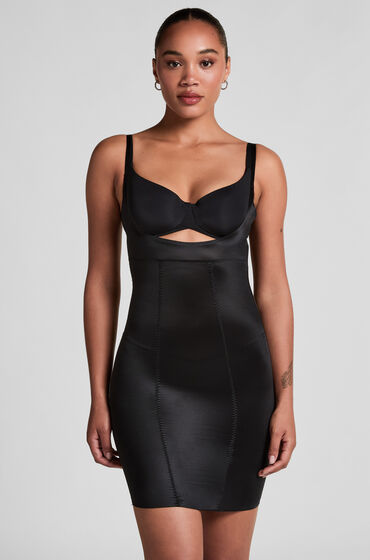 Hunkemöller Opstrammende kjole i scuba-stof Sort