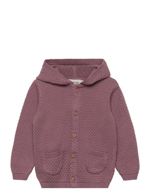 Fixoni Knit Cardigan Ls Fixoni Burgundy