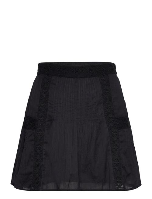 Mango Ruffled Cotton Skirt Mango Black