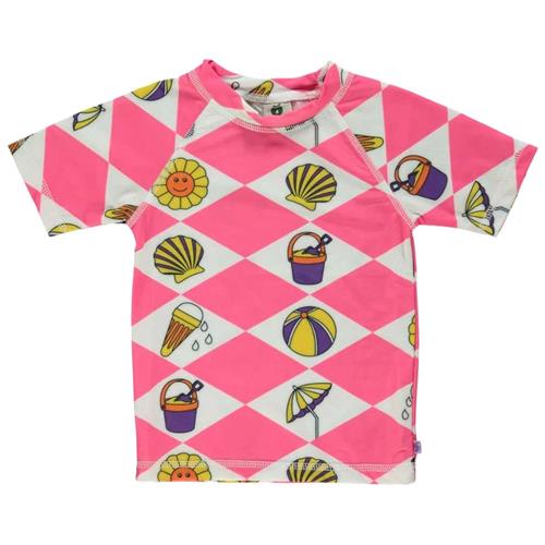 Småfolk Mønstret UV-trøje Lyserød | Lyserød | 2-3 years