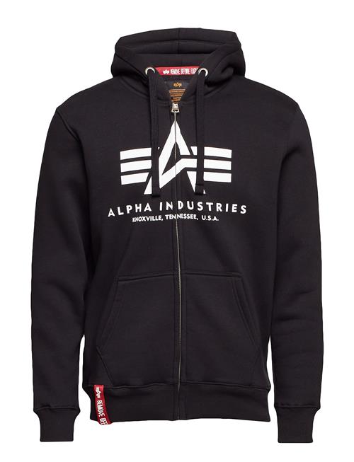 Se Alpha Industries Basic Zip Hoodie Alpha Industries Black ved Booztlet