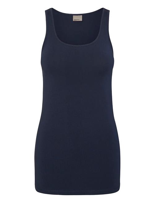 Vmmaxi My Soft Long Tank Top Noos Vero Moda Navy