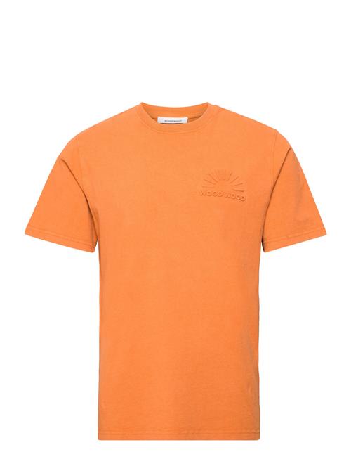 Wood Wood Sami Embossed T-Shirt Wood Wood Orange