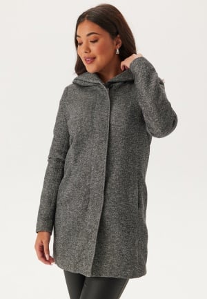 ONLY Onlsedona Light Coat Dark grey/Melange M