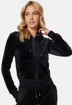 Se Juicy Couture Robertson Classic Velour Hoodie Black XXS ved Bubbleroom