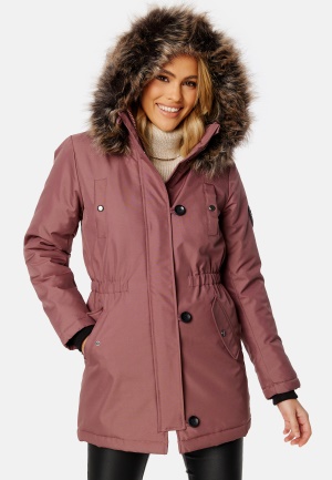 ONLY Iris Fur Winter Parka Rose Brown L