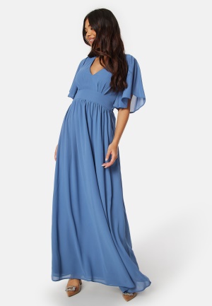 Se Bubbleroom Occasion Isobel gown Dusty blue 34 ved Bubbleroom