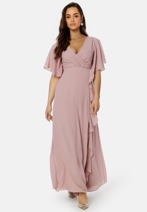 Se Bubbleroom Occasion Olivia Gown Dusty pink 34 ved Bubbleroom