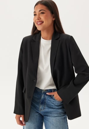 Se BUBBLEROOM Denice oversized blazer  Black 34 ved Bubbleroom