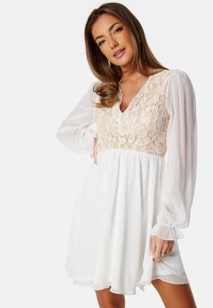 Se Bubbleroom Occasion Linnie Dress White 32 ved Bubbleroom