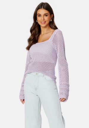 Se BUBBLEROOM Varley crochet top Lilac M ved Bubbleroom