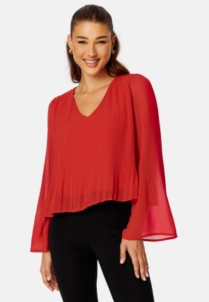 VILA Odilla L/S Top Pompeian Red 34