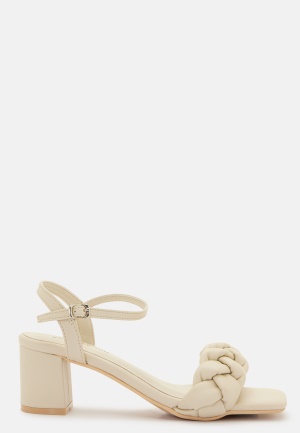 BUBBLEROOM Anastasia Heeled Sandal Light beige 38