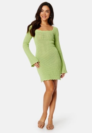 Se BUBBLEROOM Wren crochet dress Green M ved Bubbleroom