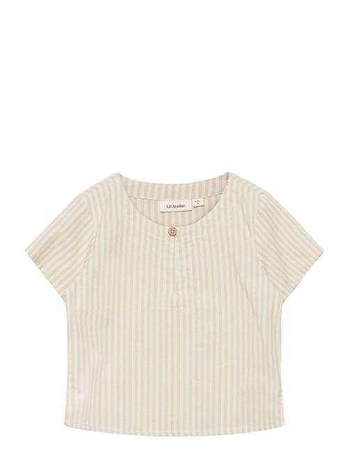 Se Lil'Atelier Nbmdiogo Ss Boxy Shirt Lil Lil'Atelier Cream ved Booztlet