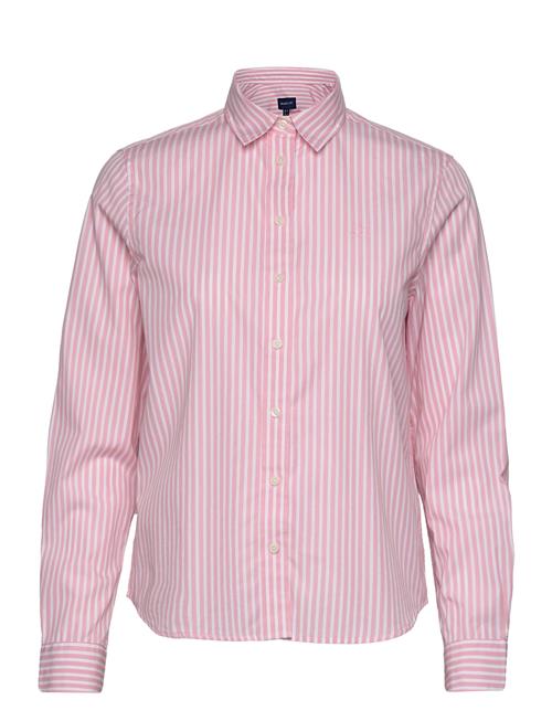 GANT Reg Broadcloth Striped Shirt GANT Pink