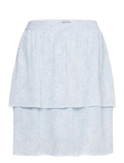 Se MSCH Copenhagen Mschpaulie Rikkelie Skirt Aop MSCH Copenhagen Blue ved Booztlet