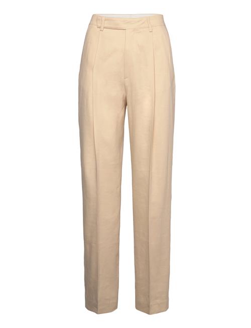 Se Filippa K Julie Linen Trousers Filippa K Beige ved Booztlet