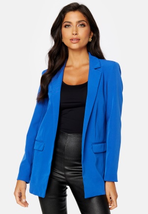 Se Pieces Bossy LS Loose Blazer Mazarine Blue XS ved Bubbleroom