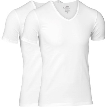 Se JBS 2P Bamboo T-shirt V-Neck Hvid XX-Large Herre ved Timarco