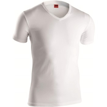 Se JBS Basic 13720 T-shirt V-neck Hvid bomuld Small Herre ved Timarco