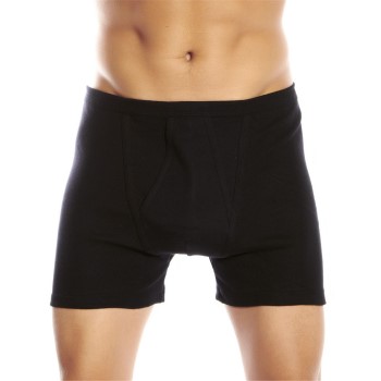 JBS Basic Fly Boxer Sort bomuld Medium Herre