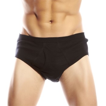 JBS Basic Fly Brief Sort bomuld Large Herre