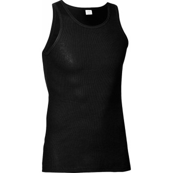 JBS Classic Singlet Sort bomuld Small Herre