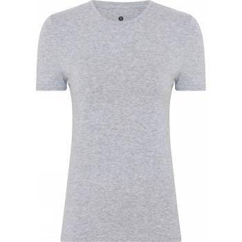 Se JBS of Denmark Bamboo Blend Slim Tee Lysegrå Small Dame ved Timarco