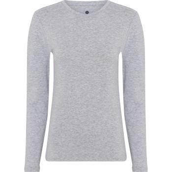 Se JBS of Denmark Bamboo Long Sleeve Slim Tee Grå XX-Large Dame ved Timarco