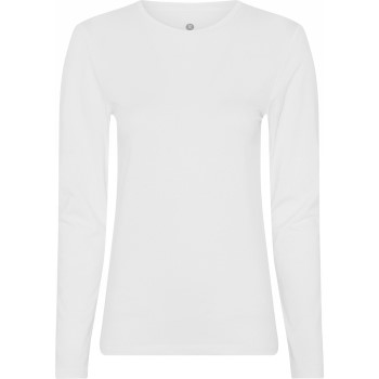 Se JBS of Denmark Bamboo Long Sleeve Slim Tee Hvid XX-Large Dame ved Timarco