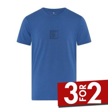 Se JBS of Denmark Bamboo O-neck T-shirt Blå 3XL Herre ved Timarco