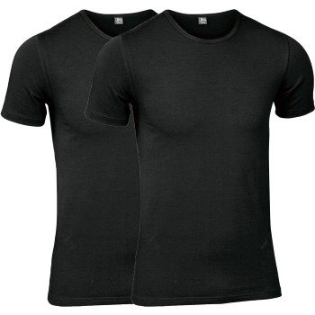 Se JBS 2P Organic Cotton Crew Neck T-shirt Sort økologisk bomuld Medium Herre ved Timarco