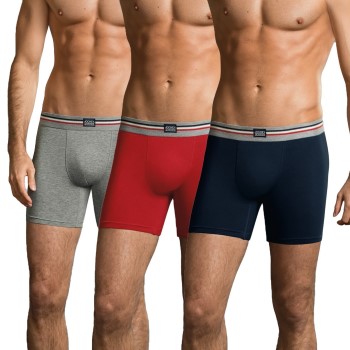 Jockey 3P Cotton Stretch Boxer Trunk Ulig Farve bomuld Medium Herre